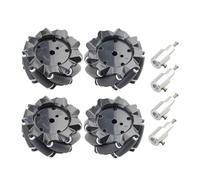 rueda mecanum Rueda Omni Mecanum de 60/80/96 mm con bujes TT de 4/6 mm y carga de 5/10/15 kg for Ardo RpPi, piezas de juguete for chasis de coche robot STEM DIY(80MM D6mm)