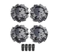 rueda mecanum Rueda Omni Mecanum de 60/80/96 mm con bujes TT de 4/6 mm y carga de 5/10/15 kg for Ardo RpPi, piezas de juguete for chasis de coche robot STEM DIY(80MM TT)