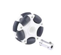rueda mecanum Rueda omnidireccional de metal de 58 mm y 82 mm Robot ROS. Rueda deportiva omnidireccional.(5mm Coupling)
