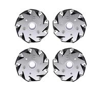 rueda mecanum Ruedas Mecanum omnidireccionales de 60-127 mm con funda de aluminio, 4 unidades, for robot inteligente(15mm,127mm)