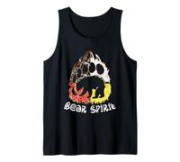 Rueda Medicinal Bear Spirit Paw Nativo Indígena Americano Camiseta sin Mangas