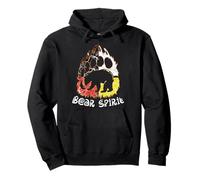 Rueda Medicinal Bear Spirit Paw Nativo Indígena Americano Sudadera con Capucha