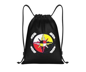 Rueda Medicinal De Los Nativos Americanos Hombre Mujer Mochila De Cuerdas Impermeable Mochila Con Cordón Gran Capacidad Bolsa De Deporte Para Natación Baloncesto Senderismo Acampada