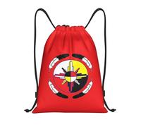 Rueda Medicinal De Los Nativos Americanos Mujer Hombre Mochila Con Cordón Gran Capacidad Bolsa De Gimnasio Impermeable Bolsa De Deporte Para Baloncesto Acampada Voleibol Viaje