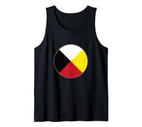 Rueda Medicinal diseño símbolo Nativo Americano Logotipo Espiritual Camiseta sin Mangas