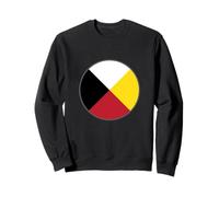 Rueda Medicinal diseño símbolo Nativo Americano Logotipo Espiritual Sudadera