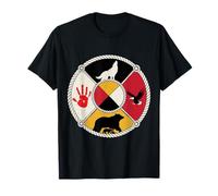 Rueda Medicinal Espíritu Sagrado Animal MMIW Conciencia Camiseta