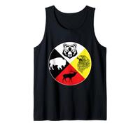 Rueda medicinal indio nativo americano Camiseta sin Mangas