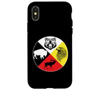 Rueda medicinal indio nativo americano Carcasa para iPhone X/XS