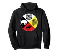 Rueda medicinal indio nativo americano Sudadera con Capucha