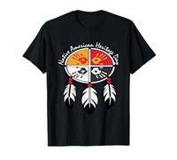 Rueda Medicinal MMIW Mes Nacional de la Herencia Nativa Americana Camiseta