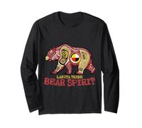 Rueda Medicinal Nativo Americano Lakota Bear Spirit Manga Larga