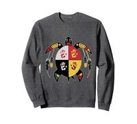 Rueda Medicinal Tortuga indígena nativa Americana MMIW Sudadera