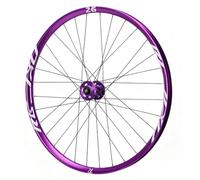 Rueda MTB 26/27,5/29 Pulgadas Rueda Delantera Y Trasera De Bicicleta Llanta De Aleación De Aluminio Eje Pasante 110 * 20mm/150 * 12mm Freno De Disco para 7-12 Velocidades 32H(Purple,26"-Front)