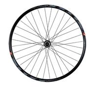 Rueda MTB 27.5" delantera con bloqueo, llanta negra Mach1 Klixx tubo listo, prom