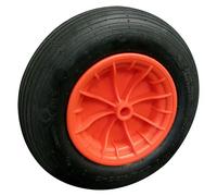 Rueda neumática (Diámetro: 400 mm, Capacidad de carga: 200 kg, Anchura de cubo: 72 mm, Perfil ranurado)