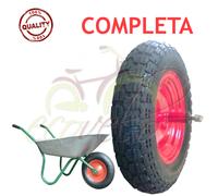 Rueda Neumático Carretilla 3.50 - 8 Repuesto Eje Largo 155Mm Modelo Vespa Goma