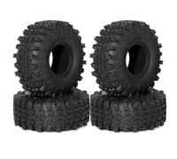 Rueda Neumático Goma 118Mm 1,9" para Axial para SCX10 Pro para Capra 1/10 | Piezas mejoradas coche RC con 4Piezas rueda neumático de goma suave para una modificación suave Carreras