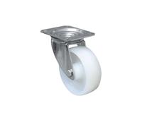 RUEDA NYLON CON PLACA Ø125X40MM