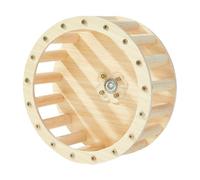 Rueda para - 17 x 7 cm juguete grande de madera con percha de asiento, unidad interactiva giratoria, accesorio de crecimiento de inteligencia de aves, elemento de actividad de jaula, para cacatúas y