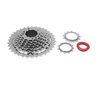 Rueda para Bicicleta Múltiple 9 Velocidades 34T, Cassette Piñón de Acero Níquel Cromo - Alta Precisión, Diseño Hueco Ligero, Compatible con Bicicletas de Montaña
