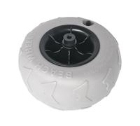 Rueda para Carro de Playa Recambio Práctico Neumático Tubeless Inflable Accesorio de Repuesto Profesional Rodadura Silenciosa Adecuada para Paseos en, Diámetro del Agujero 12.5 Mm.