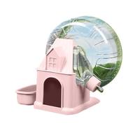 Rueda para correr con soporte ajustable, rueda de ejercicio para hámster, 4 en 1, disco de juguete, accesorios de bienestar