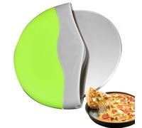 Rueda para cortar pizza, utensilio de cocina de acero inoxidable con cubierta protectora para cortar pasteles, rebanadoras de cocina, herramientas para hornear para cortezas finas, pan grueso