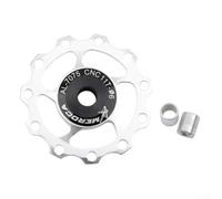 Rueda para desviador trasero de acero 13T rodamientos MTB bicicleta de | Tamaño 11T, 41 mm de diámetro, aleación de aluminio, rodamiento sellado, barril liso
