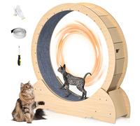 Rueda para gatos, cinta de correr grande XL de 46 pulgadas, rueda de ejercicio para gatos de interior, rueda de fitness para gatos para amantes de los gatos, pérdida de peso y salud, 1 juego