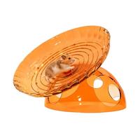 Rueda para hámster con platillos voladores con escondite, rueda giratoria silenciosa para mascotas pequeñas, juguete para el hogar