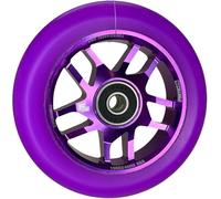 Rueda para patinete F26 Stunt, Base, 100 mm, Lila/PU Lila | Con rodamientos ABEC 11, para parque, calle y estilo libre