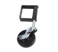 Rueda para Puerta de 4 Pulgadas, Rueda Ajustable con Resorte, Rodamiento de 330 Libras para Puertas Pesadas, Talleres de Patio, Almacén, Acero Inoxidable, Caucho