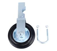 Rueda para puerta de alta capacidad de 6 pulgadas |Capacidad de 500 libras para tubo de 1 5/8 a 2 pulgadas |Evita que la puerta se hunda, rueda suavemente sobre concreto o pasto