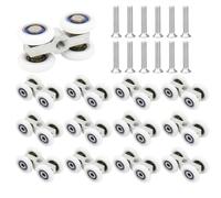 rueda para puertas correderas, 12 unidades de ruedas con tornillos M6 x 30, herraje para duchas