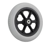 Rueda para Silla de Ruedas de 12 Pulgadas, Rueda Sólida de PU, Andador Antideslizante para Andador