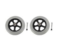 Rueda para Silla de Ruedas de 2 Uds, Repuesto de Rueda Delantera para Silla de Ruedas de 8 Pulgadas, Neumáticos Antideslizantes para Silla de Ruedas, Rodamiento Fuerte