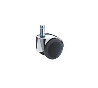 Rueda para sillas, Ø de rueda 50 mm, UE 5 unid. Proroll, con perno insertable con aro de sujeción, cromada