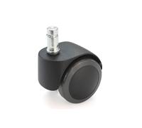 Rueda para sillas, Ø de rueda 50 mm, UE 5 unid. Proroll, con perno insertable con aro de sujeción, negra