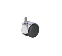 Rueda para sillas, Ø de rueda 50 mm, UE 5 unid. Proroll, con rosca M 10 x 15, cromada