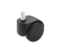 Rueda para sillas, Ø de rueda 50 mm, UE 5 unid. Proroll, con rosca M 10 x 15, negra