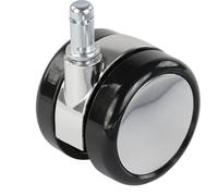 Rueda para sillas, Ø de rueda 65 mm, UE 5 unid. Proroll, perno insertable con aro de sujeción, cromado