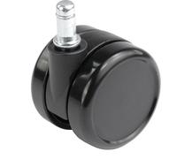 Rueda para sillas, Ø de rueda 65 mm, UE 5 unid. Proroll, perno insertable con aro de sujeción, en negro