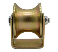 Rueda pesada en forma de U Rueda de riel con ranura en U, rueda de acero de 45 mm, for compuerta corrediza, for maquinaria industrial, varios tamaños(Slot Width 62mm)