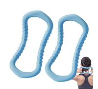 Rueda Pilates, de Yoga para la Espalda, Conjunto de Anillos de Ejercicio para piernas y Anillos de Yoga, 2 Piezas - de Fitness ergonómico Que se estira para Interiores, Exteriores, Salas