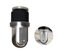 Rueda plegable de aleación de aluminio para bicicleta plegable, soporte auxiliar con desmontaje rápido e instalación en tijas redondas (rueda giratoria A)