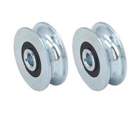 Rueda Polea Acero Aleación 40mm Diámetro Exterior 8mm Agujero Rodamiento Guía Duradero Resistente Desgaste Ideal para Sistemas Transmisión Mecánica Industrial 2 Unidades