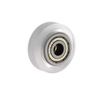 Rueda POM de 1/5/10/24 Uds con rodamiento lineal 625ZZ, polea de plástico for impresora 3D for 3 piezas de grabador láser CR-10(White big wheel,1PCS)