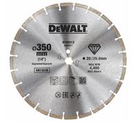 Rueda segmentada de diamante DeWALT, corte en seco, 350 x 25,4 mm DT40213