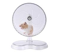 Rueda Silenciosa de Hámster | 9,5 Pulgadas Juguetes Transparentes Antideslizantes - Rueda Grande Para Hámster Enano Accesorio De Ejercicios,Para Animales Pequeños Ratón Chinchilla Erizo Pájaro Enrique